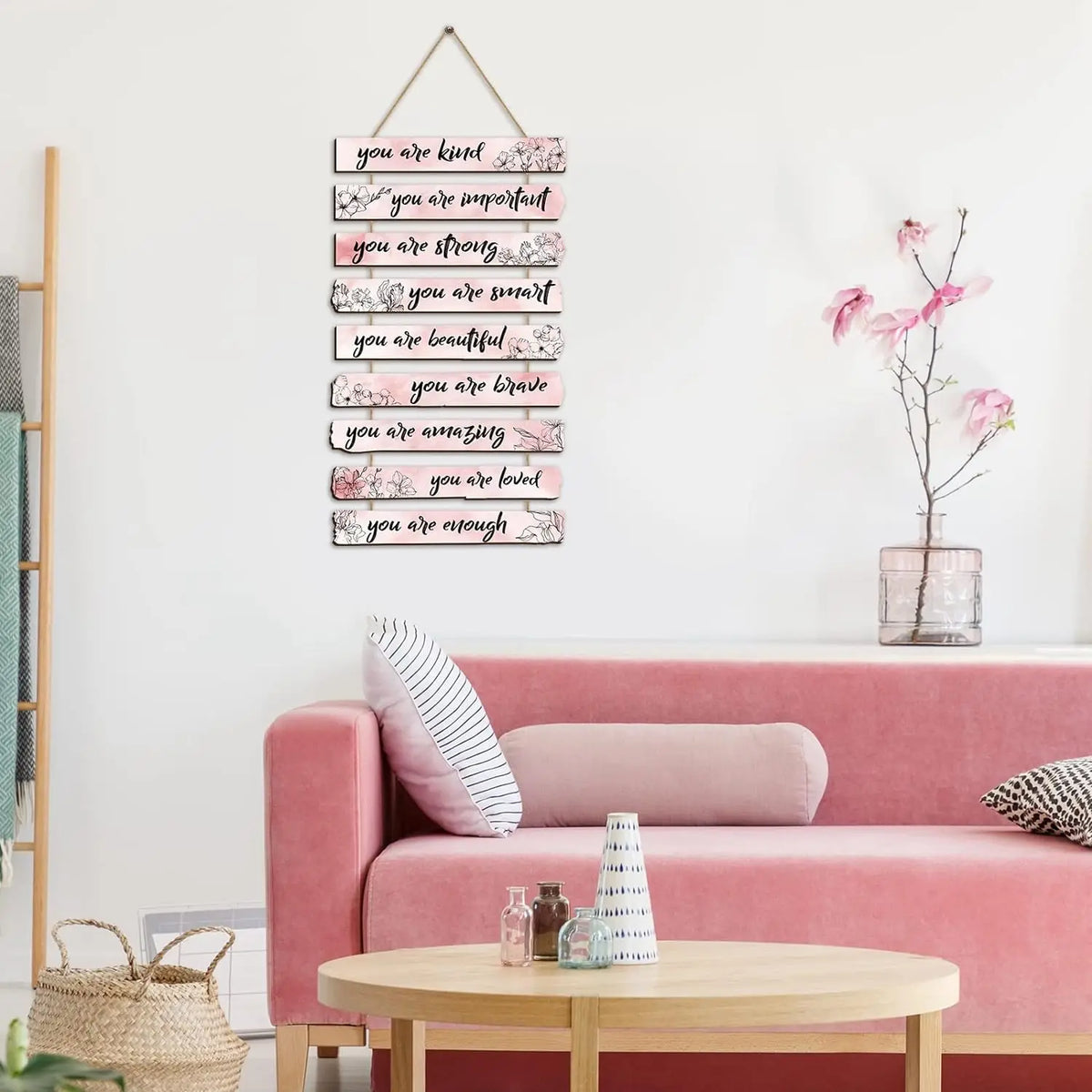 Décoration murale moderne citation amour