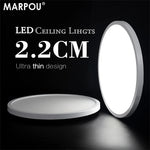 plafonnier led moderne ultra fin blanc facile flux lumineux élevé minimaliste vis fixation
