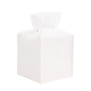 boîte mouchoirs moderne cuir noir blanc gris marron amovible rangement cuisine