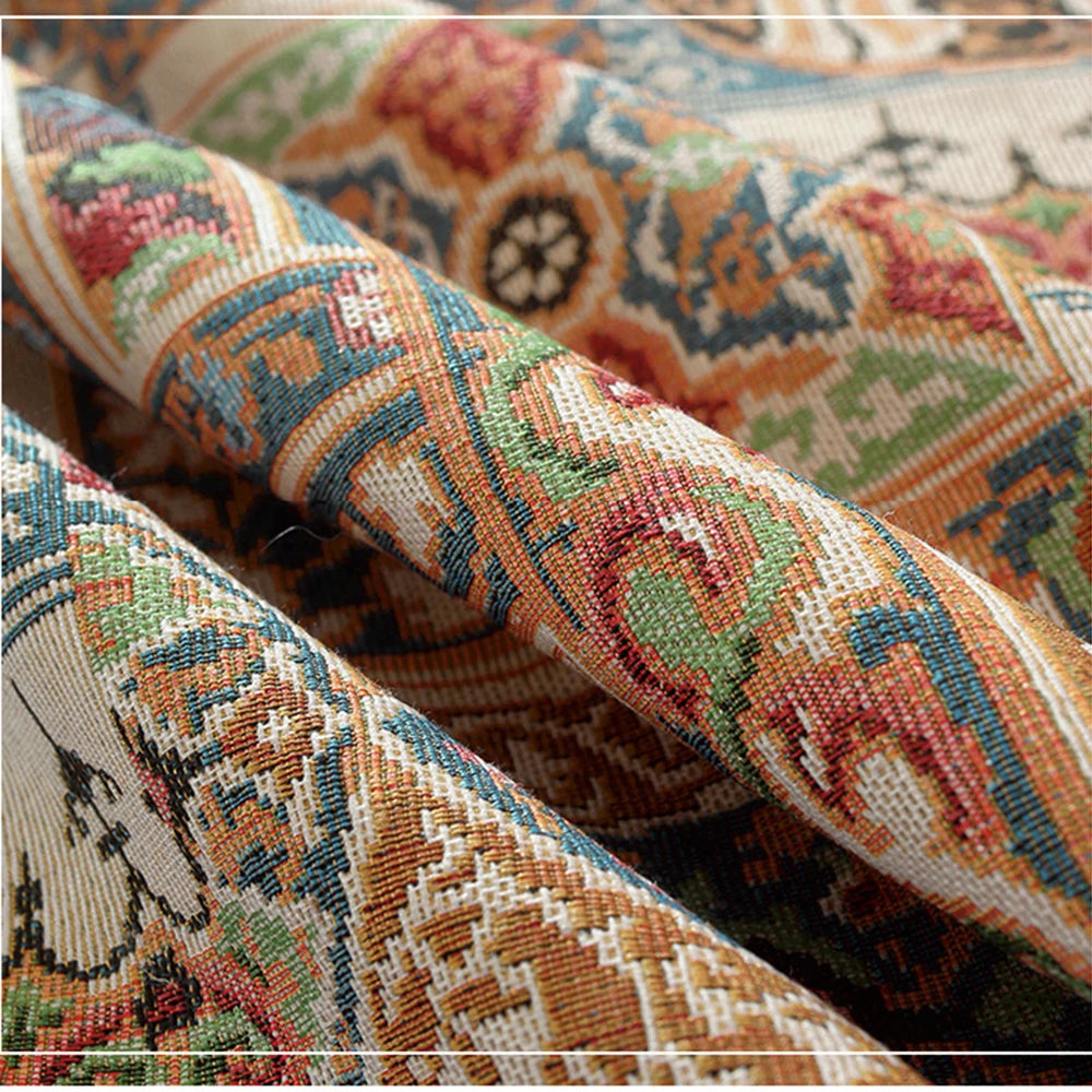 serviette table patchwork géométrique rouge réutilisable boho chic extérieur fête