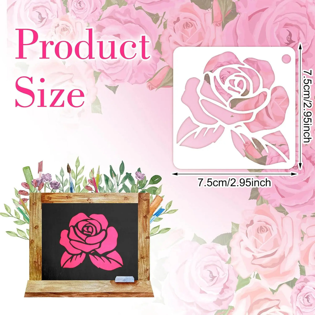 gabarits motifs floraux modernes blancs peinture scrapbooking coloration 20 pièces