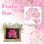 gabarits motifs floraux modernes blancs peinture scrapbooking coloration 20 pièces
