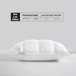 oreiller confortable blanc gris coton polyester massage corps literie moderne