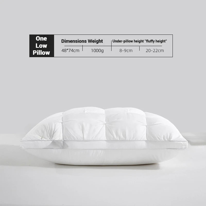 oreiller confortable blanc gris coton polyester massage corps literie moderne