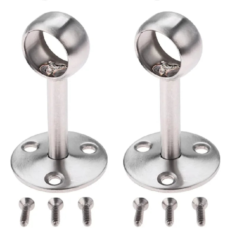 supports rideau argenté moderne lisses vis fournis durable chambre cuisine