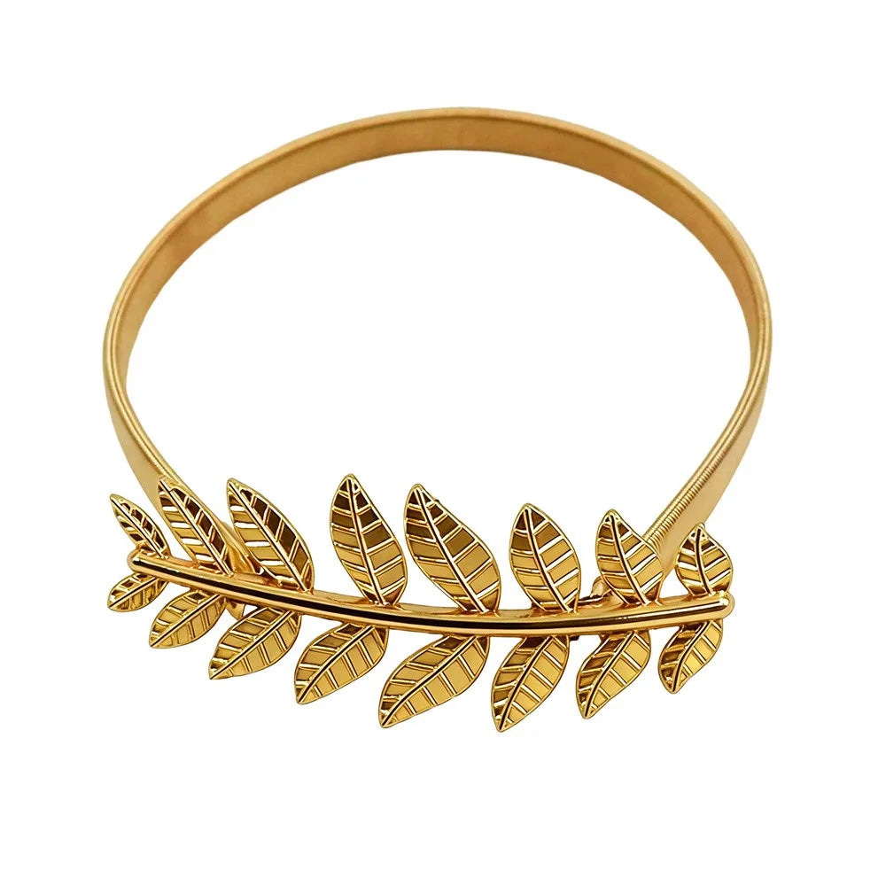 boucles or feuilles stylisées classiques métal inoxydable accessoires rideaux décoratifs haut gamme moderne
