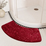 tapis bain moderne gris texture cailloux antidérapant salle bain 30cm 60cm 40cm 100cm