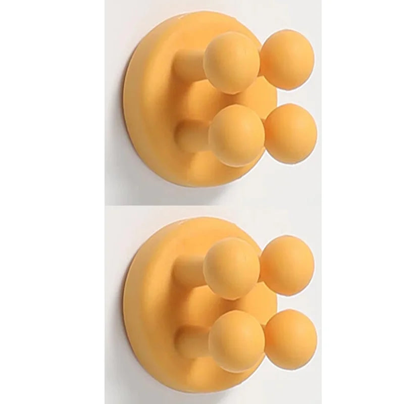 crochets adhésifs pvc moderne porte savon multi usage rangement mur orange rose gris noir