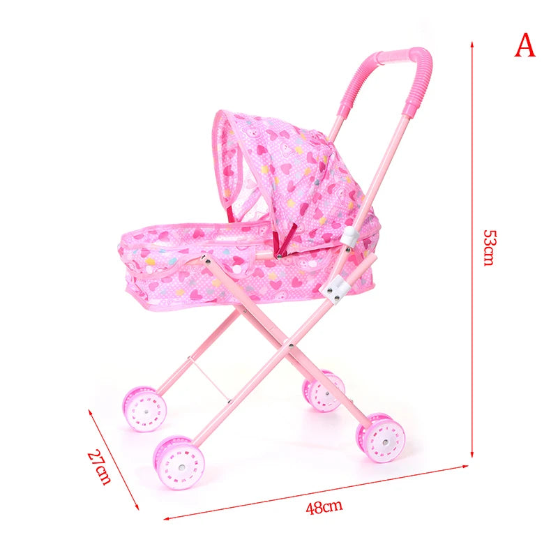 jouets poupées rose blanc gris imprimés coeurs bébés balançoire chaise poussette lit ensemble modernes