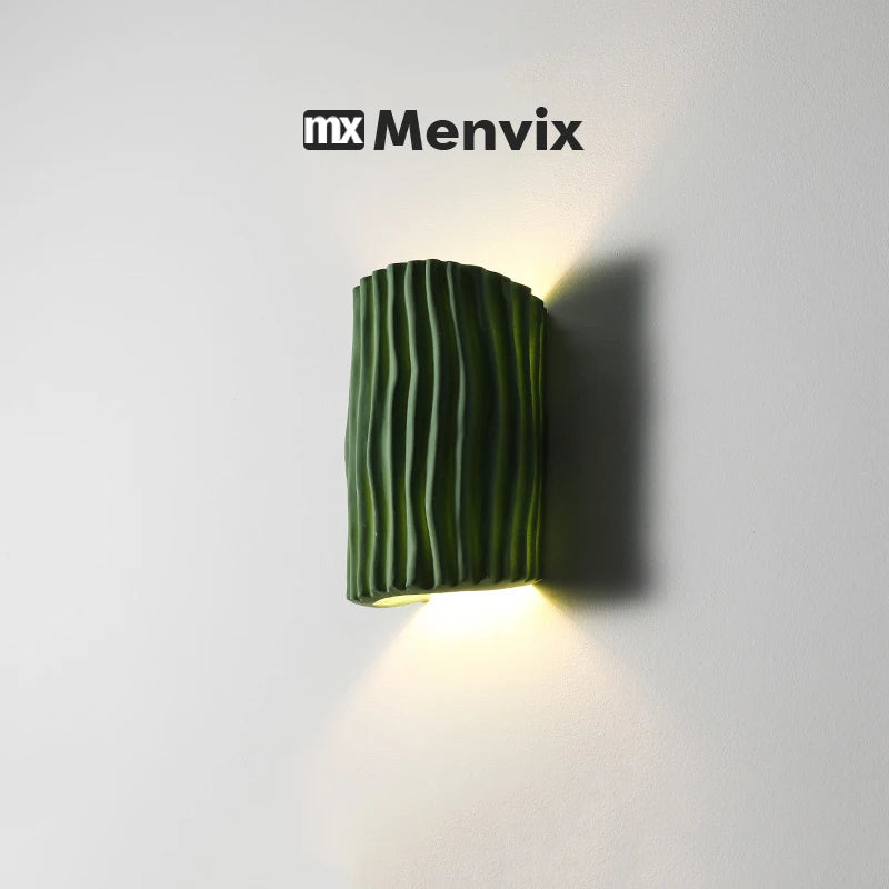 applique murale moderne led deux sources lumineuses jaune verte rouge minimaliste chambre cuisine salon