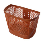 panier vélo avant rangement tissé étanche détachable facile installer traditionnel fixations couleur marron gris