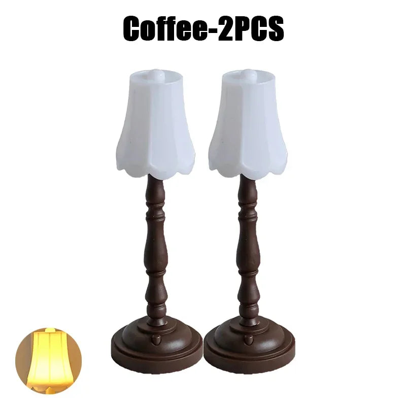 lampe table champignon blanc marron classique base stable abat jour câble