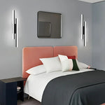 applique murale led réglable température couleur moderne minimaliste noire blanche fixée mur