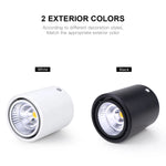 Spot LED Blanc Noir Surface Monté 85 265V 249 2000 Lumens Moderne