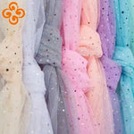 tulle étoiles dorées jupe enfant blanc rose violet élégante diy mariage