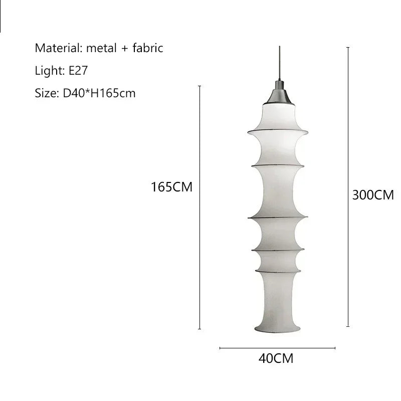 lampe suspendue moderne blanche rayures horizontales salon chambre salle manger lumière pendentif