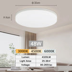 lampe led moderne blanche vis 18w 24w 36w 48w chambre salon cuisine