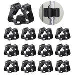 porte balai support mur noir acier inoxydable moderne respectueux environnement vis imperméable stockage articles