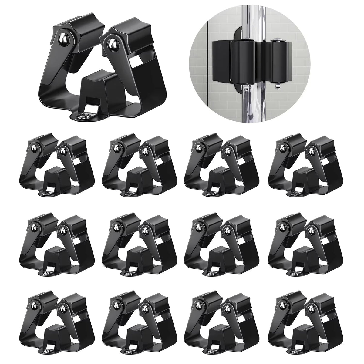 porte balai support mur noir acier inoxydable moderne respectueux environnement vis imperméable stockage articles