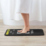 tapis bain noir blanc arrows imperméable antidérapant adhésif moderne minimaliste