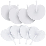 éventails pliants blancs classiques rayures fines tringle diamètre 24cm hauteur 25cm anniversaire mariage decoration
