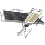 lampe solaire 1000w ip67 blanc noir panneau solaire led moderne autoallumageextérieur jardin parking