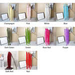 décoration mariage rubans fin branche artificielle moderne champagne rose blanc bleu vert rouge violetintérieur