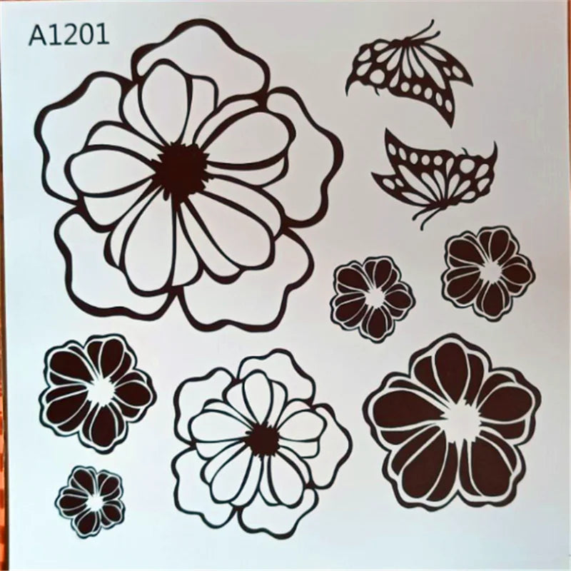 autocollant mural 3d fleurs papillons moderne adhésif machine laver blancintérieur décoration stickers autocollants pvc