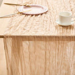 serviette table beige clair rayures fines moderne décoration table banquet