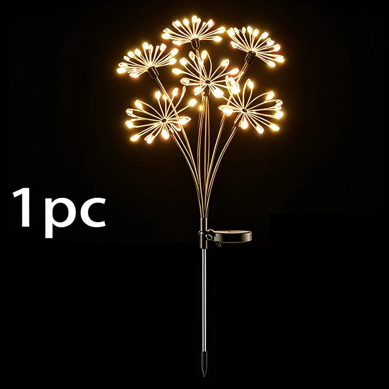lampions solaires led noirs multicolores fleurs lumineuses moderne extérieur base solaire tringle jardin vacances