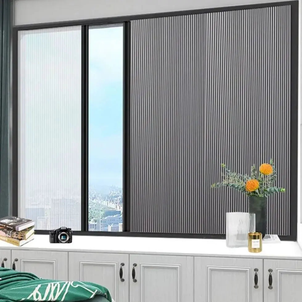 store vertical gris noir rayures verticales opacité moderne extérieure française