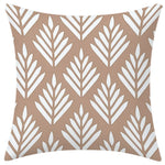 lot housses coussin décoratives motifs géométriques mandalas beige blanc moderne