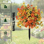 bouquet fleurs artificielles multicolore décoration intérieure tringle noire réaliste anniversaire événement festive