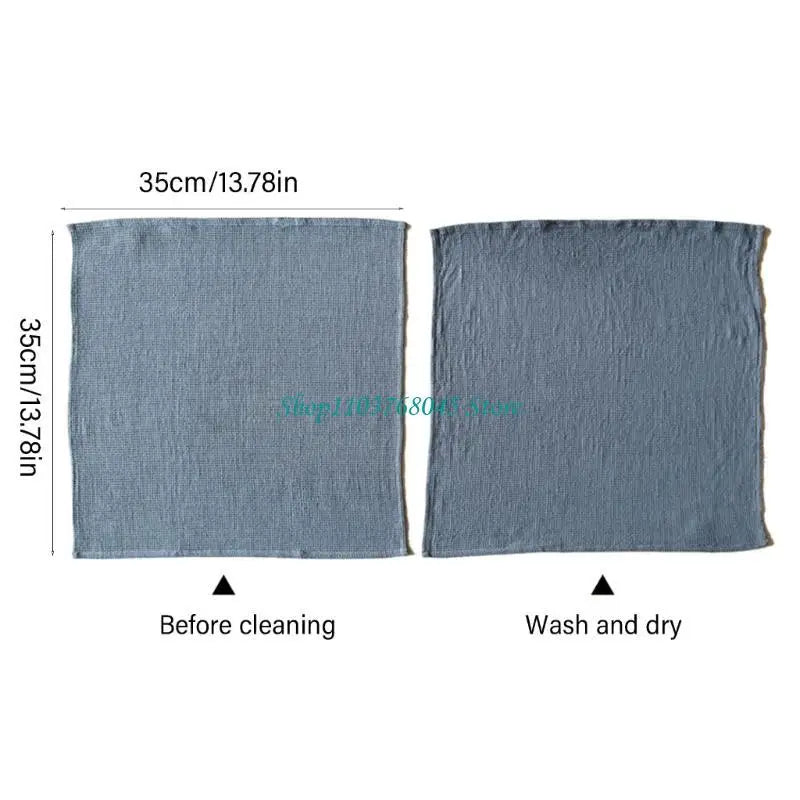 serviettes cuisine 100% coton gris beige bleu texture relief moderne crochets