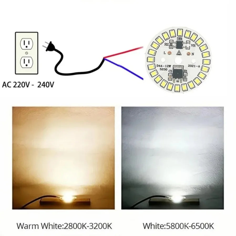 ampoule led 220v 3w 5w 7w 9w 12w blanc blanc chaud e27 modernes led