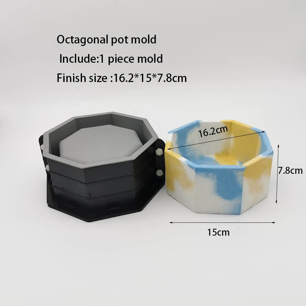 moules silicone pots fleurs diy craft release facile modernes grises blanches