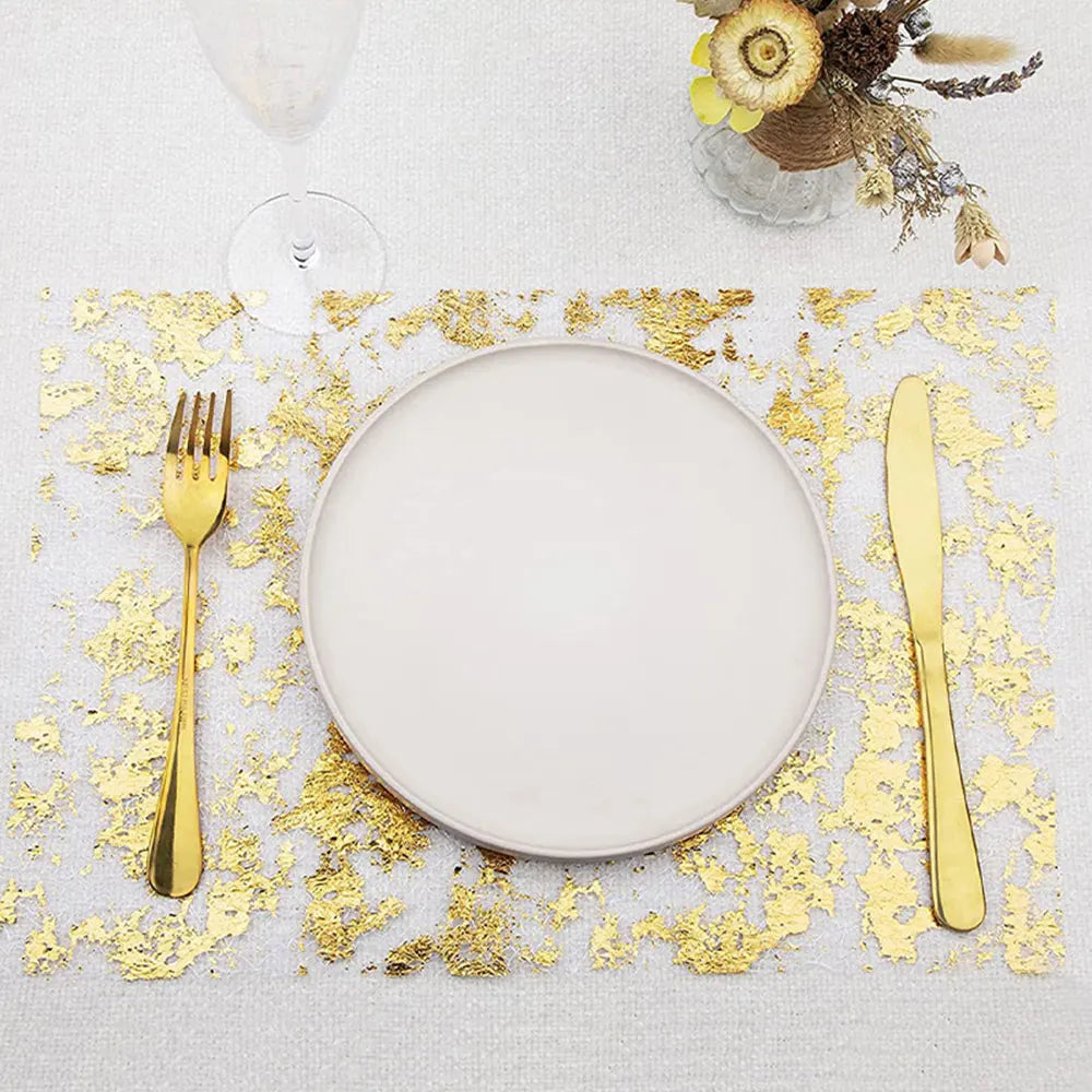 tableau pailleté doré sequins nappes fêtes thème mariage noël anniversaire