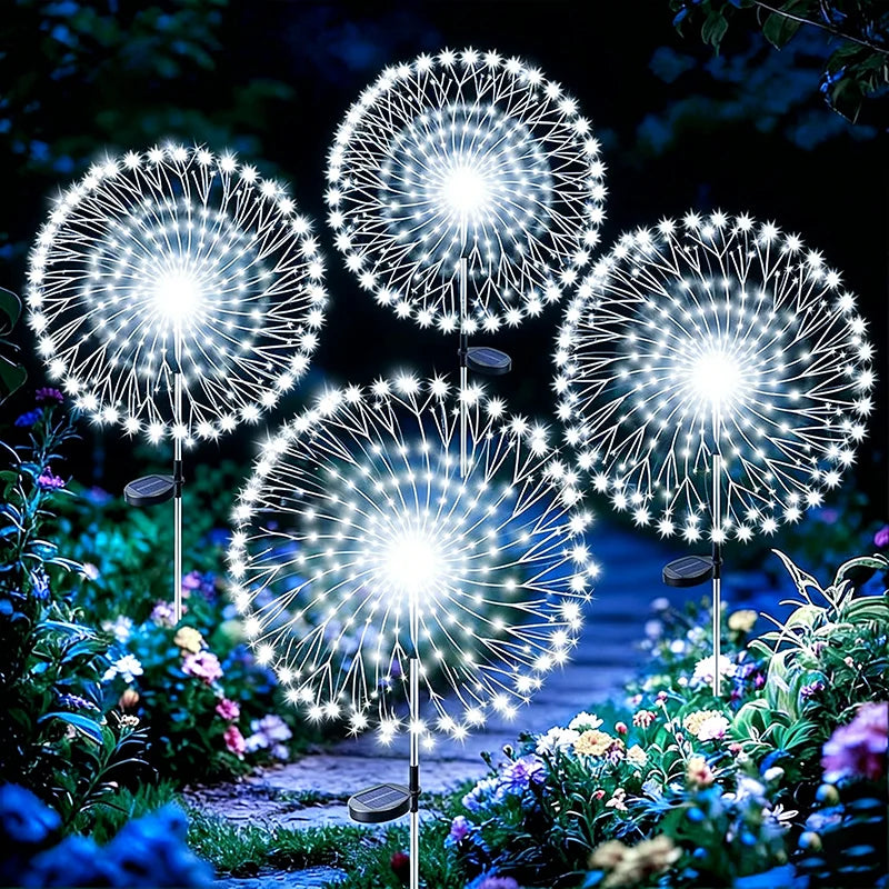 lumière solaire pissenlit extérieur led moderne blanc multicolore fleurs ambiance vacances