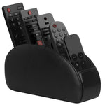 porte télécommandes réutilisable simili cuir noir moderne compartiments rangement salon
