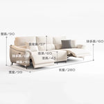 canapé d'angle moderne beige clair tissu confortable grand salon épuré coussins