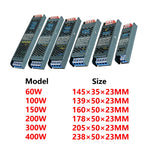 alimentation électrique led 12v 24v ac 220v dc 100w 150w 200w 300w 400w moderne