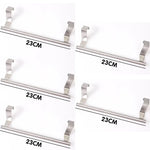 porte serviettes mural acier inoxydable clips fixation moderne 23cm 36cm lisse argenté sans perçage