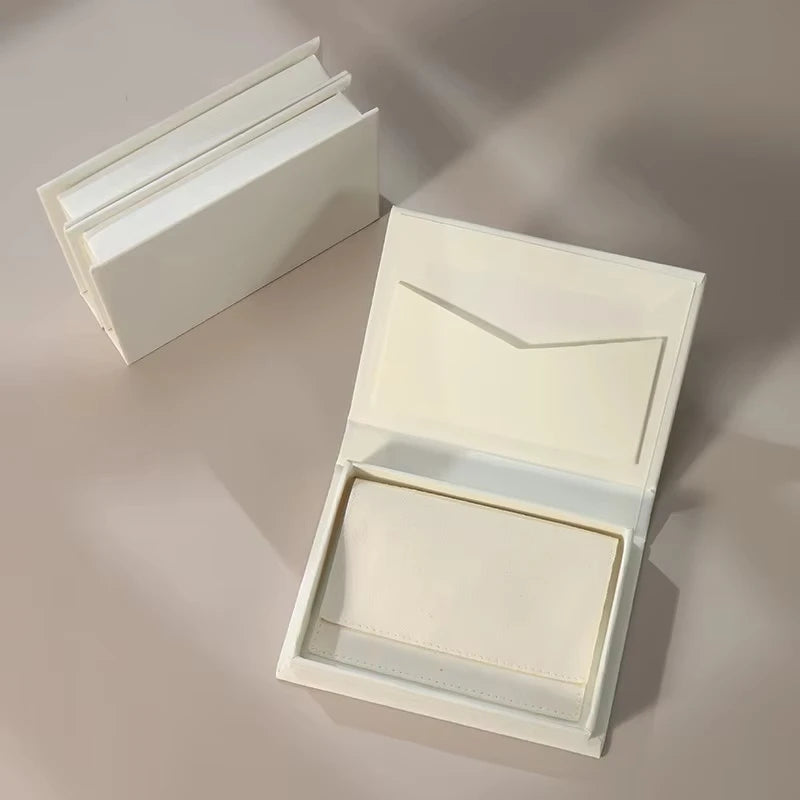 boîtes bijoux réutilisables velours opaques vert olive blanc classiques