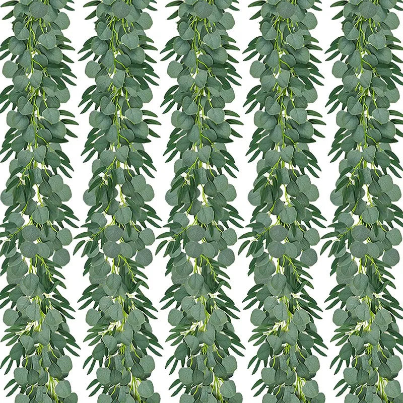 Guirlande artificielle eucalyptus saule vue ensemble