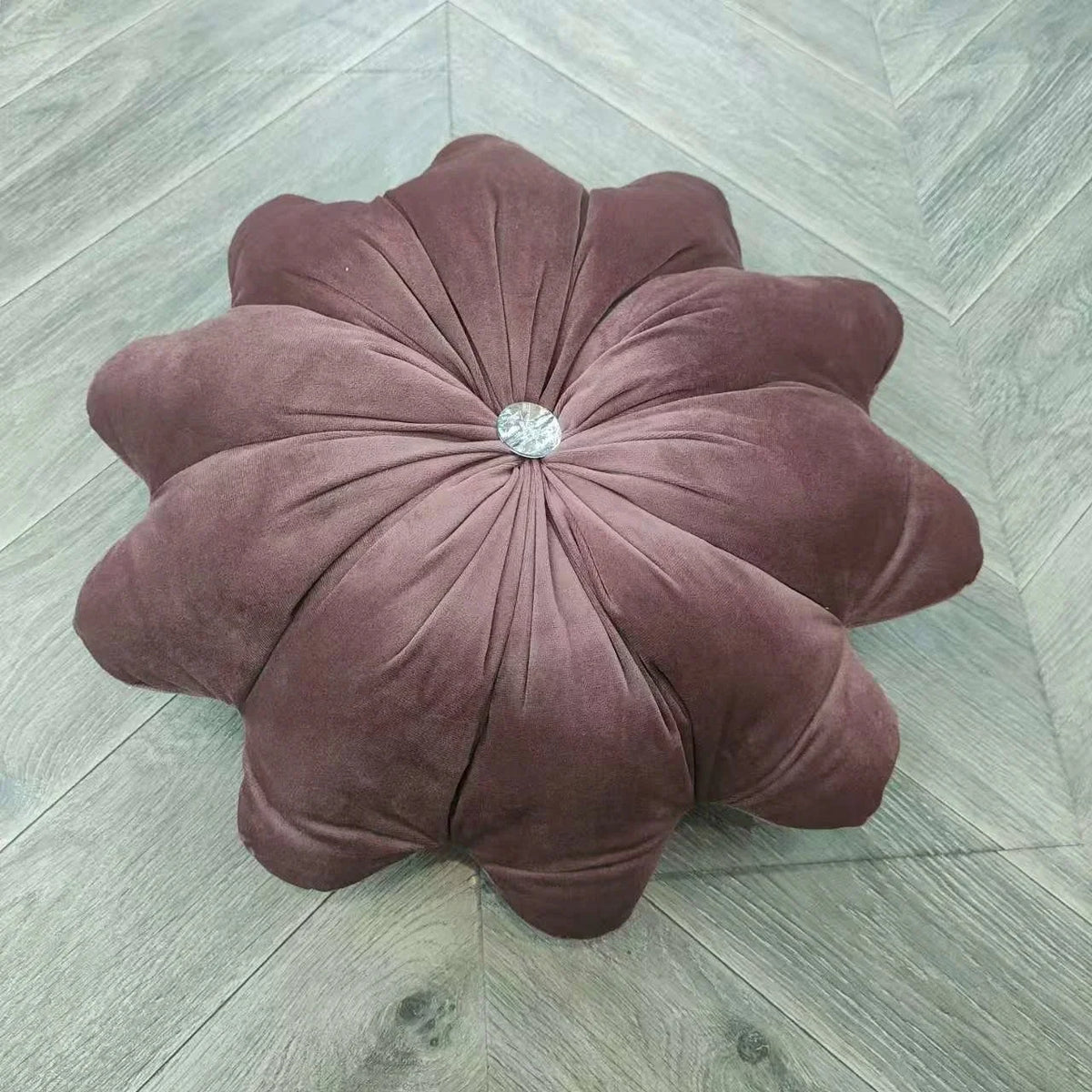 coussin bleu plissé moderne housse amovible polyester lavable maison lit chambre