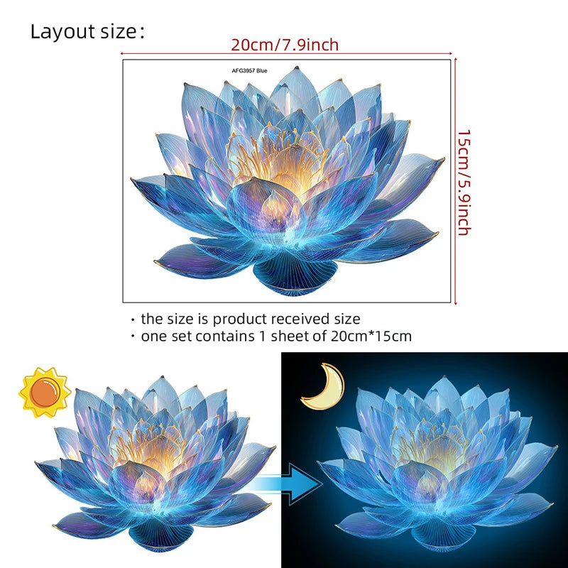 autocollants décoration maison motifs animaux félins yeux sourires fleurs lotus fougères rochers