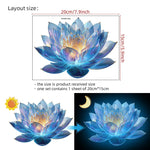 autocollants décoration maison motifs animaux félins yeux sourires fleurs lotus fougères rochers