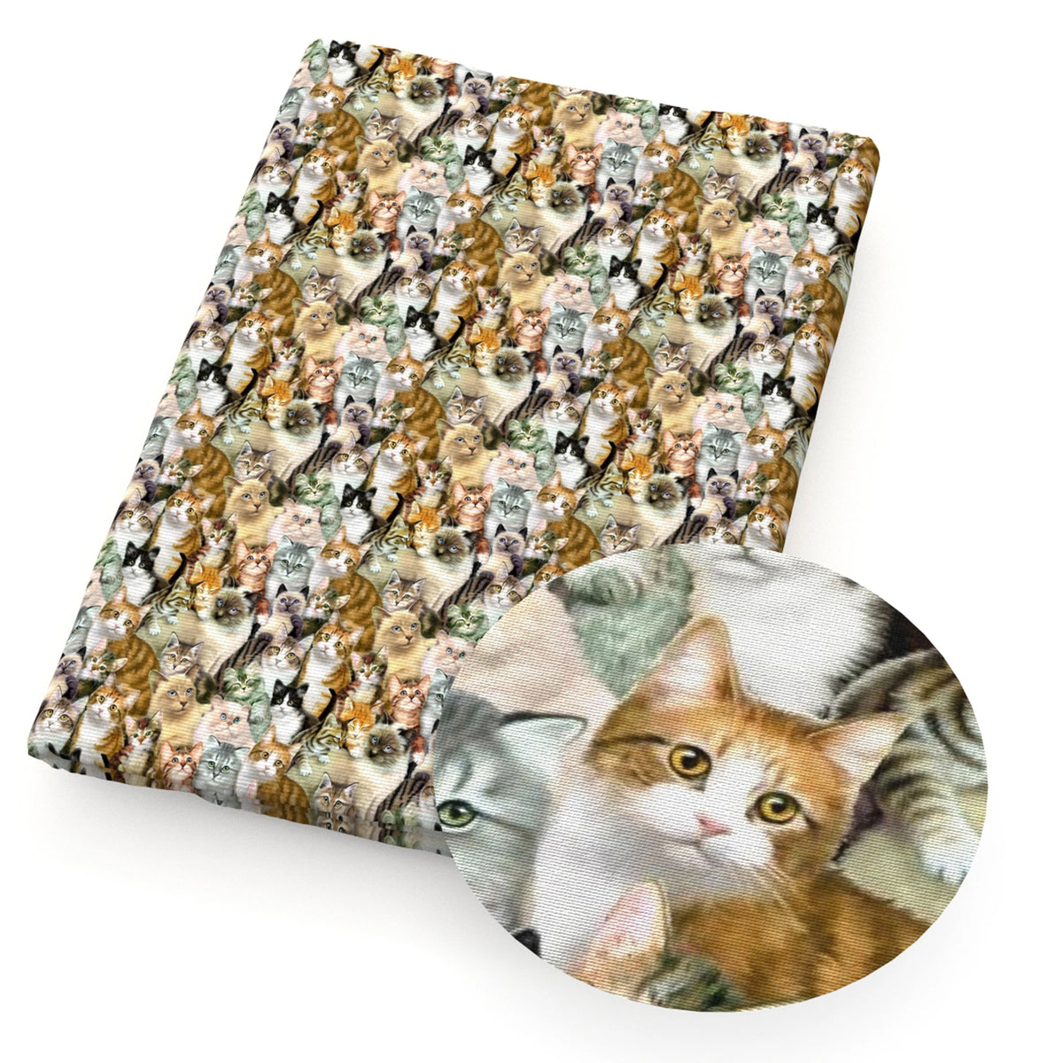 tissu polyester chats motif moderne rose clair bricolage couture quilting artisanal rapide respirant environnement