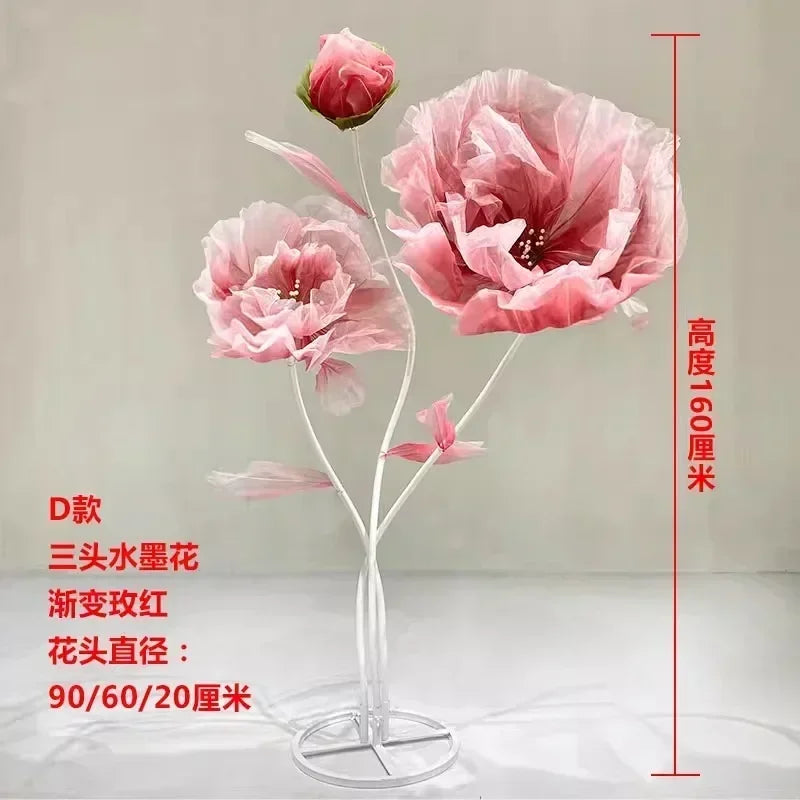 décoration intérieure fleurs artificielles rose rouge bleu violet transparentes modernes