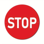panneau signalisation interdiction stationner métal rond rouge blanc garage décoration murale extérieur voiture interdit